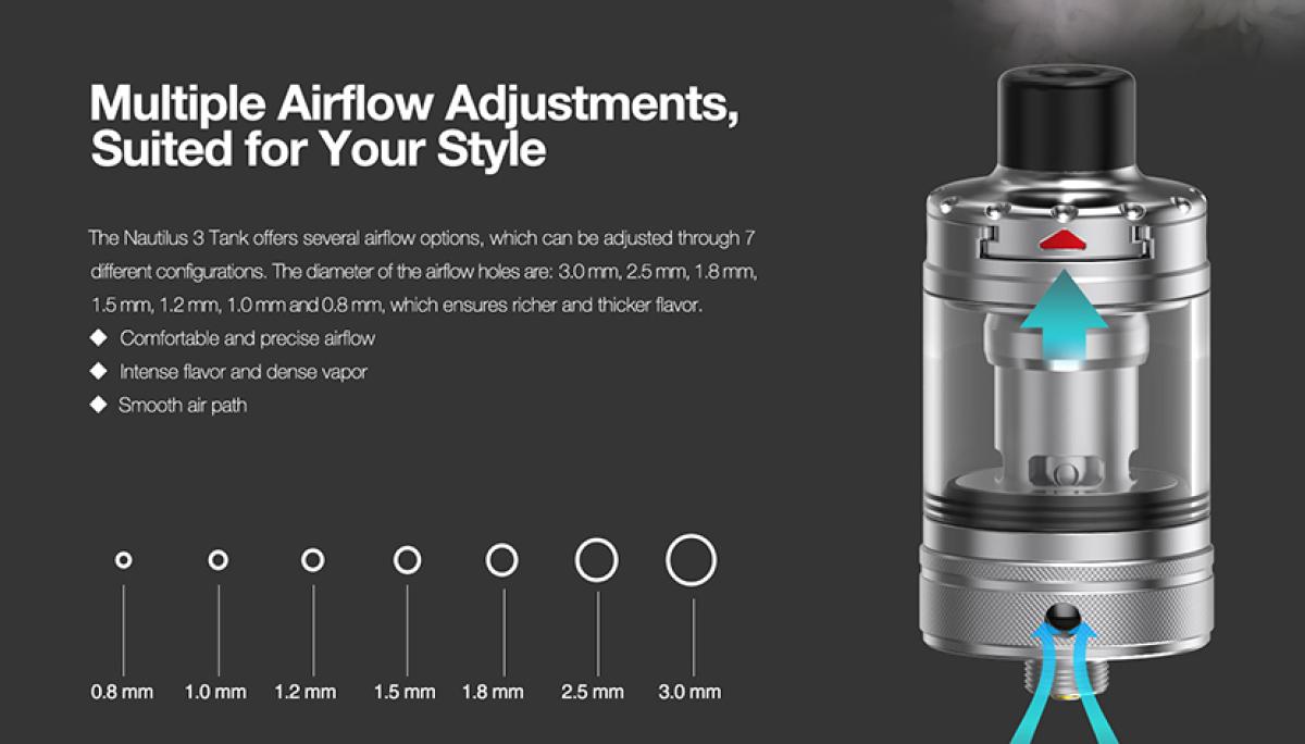 Aspire Nautilus 3-22 Tank, 3ml, 22mm (MTL)