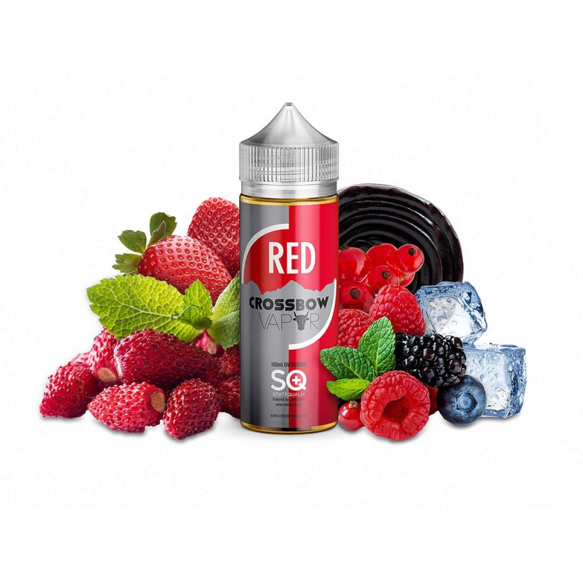 Crossbow Vapor Red Liquid, 100ml, Shortfill