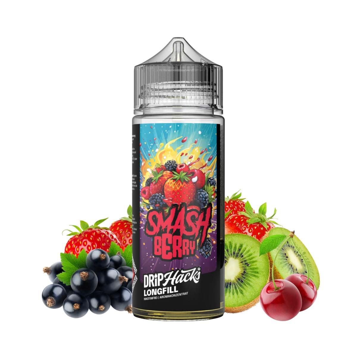 Drip Hacks - Smashberry Longfill 30ml in 120ml Flasche