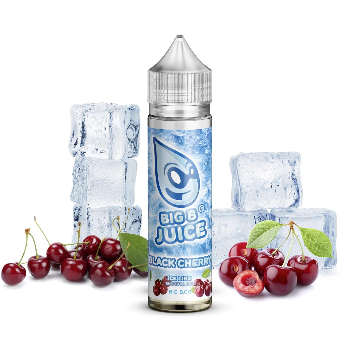 BIG B Juice ICE Line, Black Cherry, Shortfill, 50 ml