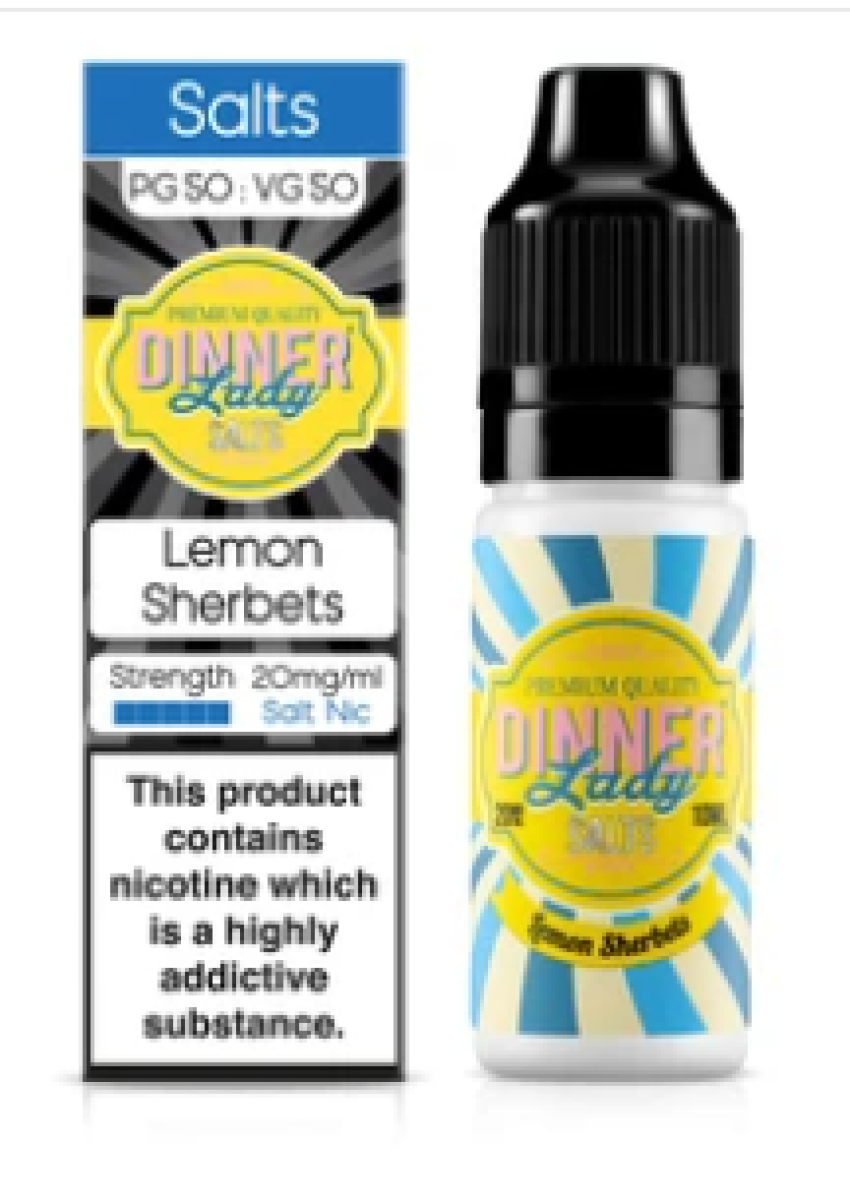 Dinner Lady Lemon Sherbet, NicSalt 10 ml