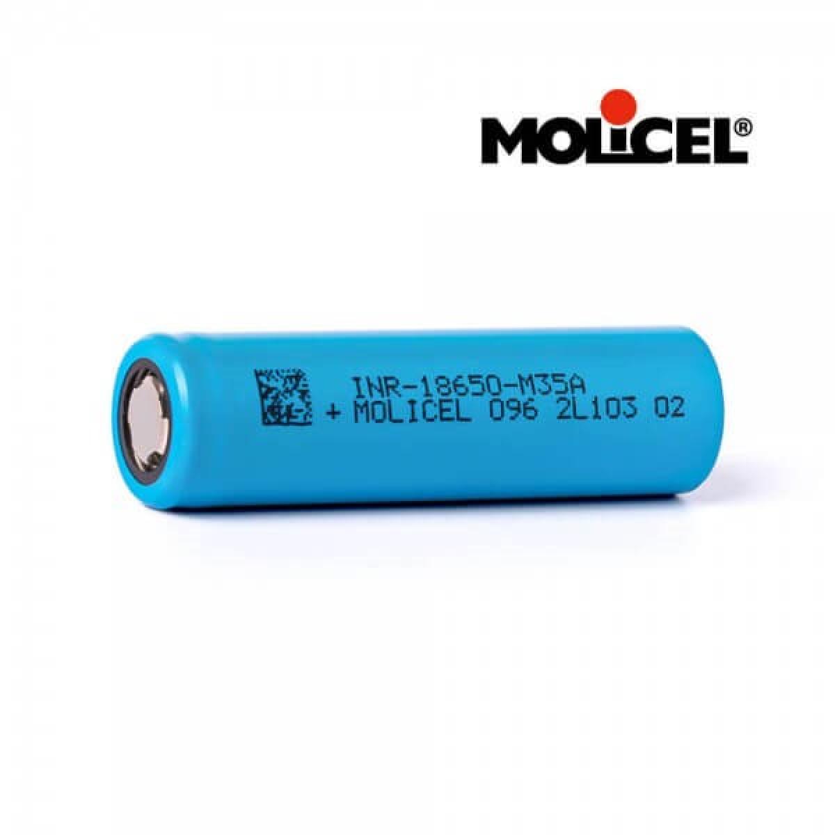 Molicel, 18650, 3500 mAh, 10A, unprotected