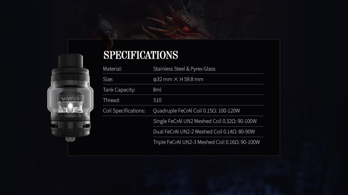 Uwell Valyrian 2 PRO Tank, 8ml, 32mm