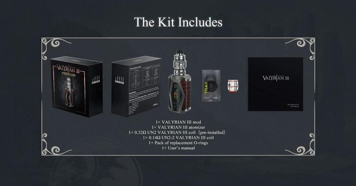 Uwell Valyrian 3, 200W, 6ml, Kit