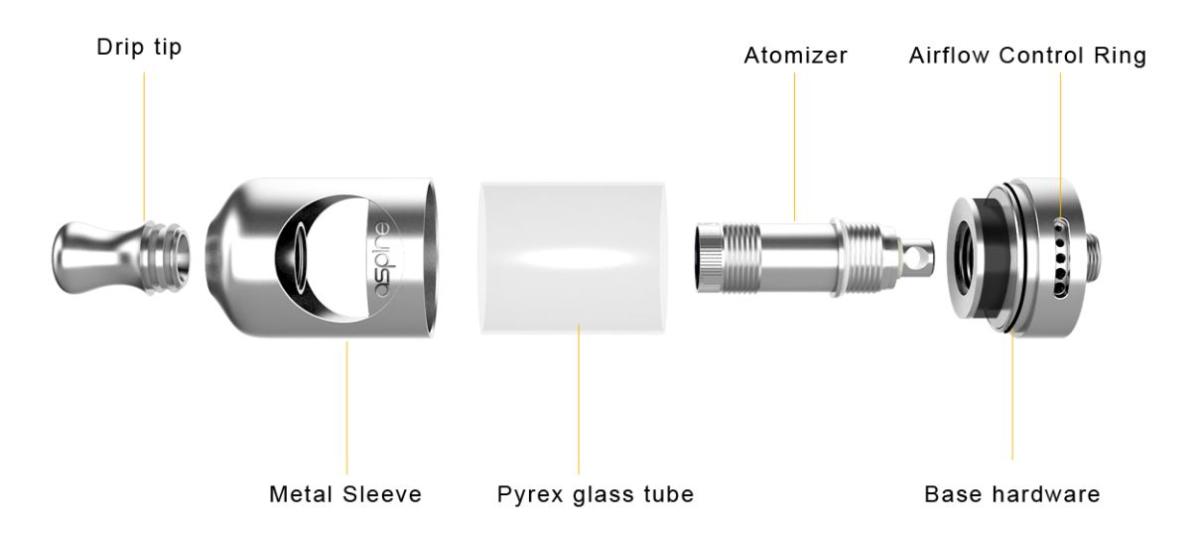 Aspire Nautilus 3-22 Tank, 3ml, 22mm (MTL)