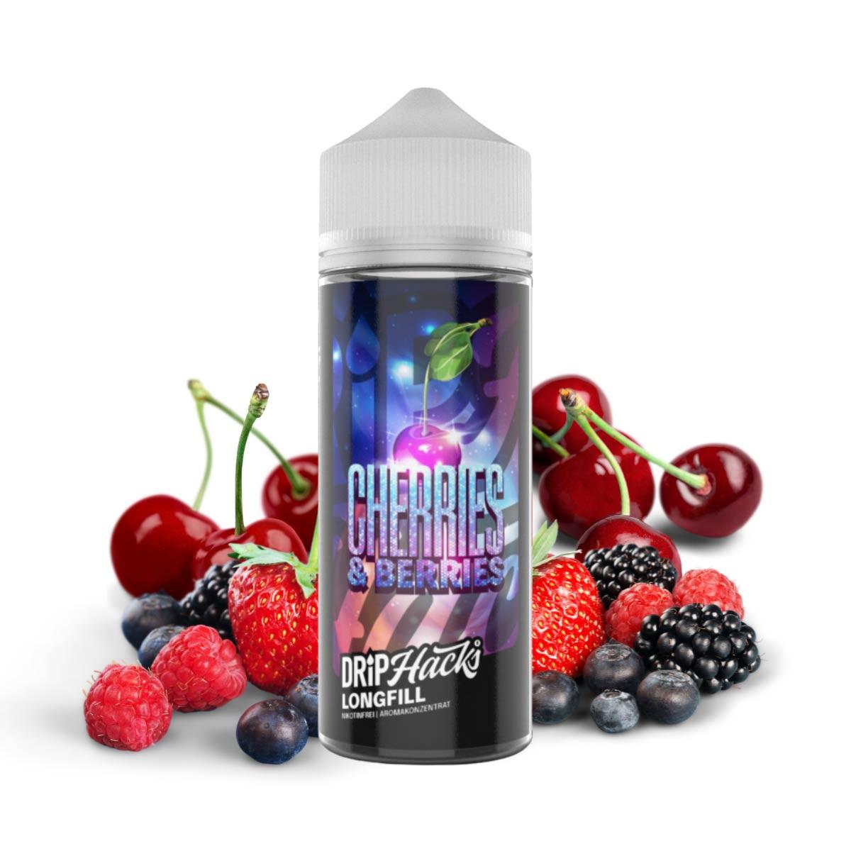 Drip Hacks - Cherries & Berries Longfill 30ml in 120ml Flasche