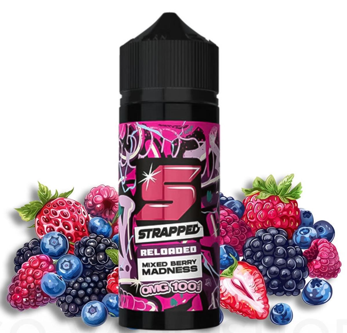 STRAPPED Reloaded - Mixed Berry Madness 100ml Shortfill