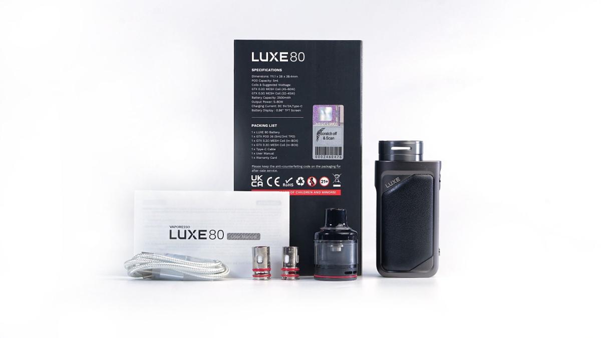 Vaporesso Luxe 80 GTX, 80W, 5 ml, Kit