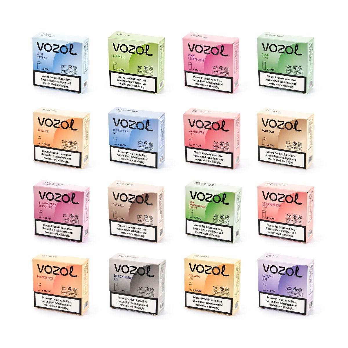 VOZOL Switch 600 Pod (Pro Pod),  2x 2ml, 20mg/ml, 600 Züge