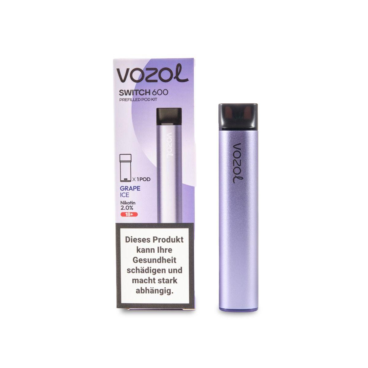 VOZOL Switch 600 Kit, 20mg/ml, 400mAh, 600 Züge