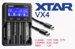 Xtar VX4 Universelles Analyse Ladegerät für 1.5V / 3.6 - 3.7V Li-Ion / 3.2V LiFePO4 & 1.2V Ni-MH Akkus