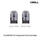 Uwell Caliburn G3, GK3 Pod (inkl. CRC), 4 Stk. 2.5ml (3ml) inkl. Coil